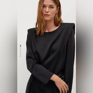 NWT Mango Satin Top